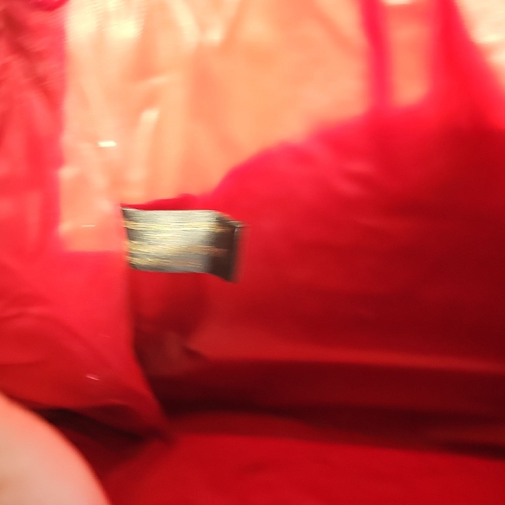 YSL Red Satin Pouch - Picture 7 of 8
